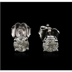 14KT White Gold 0.72ctw Diamond Stud Earrings