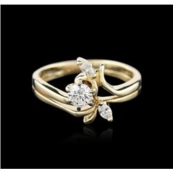 14KT Yellow Gold 0.44ctw Diamond Ring