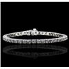 Image 1 : 14KT White Gold 5.28ctw Diamond Bracelet