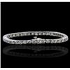 Image 2 : 14KT White Gold 5.28ctw Diamond Bracelet