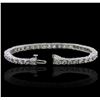 Image 3 : 14KT White Gold 5.28ctw Diamond Bracelet