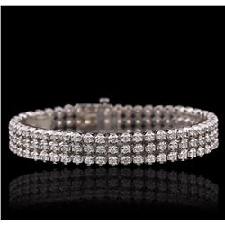 14KT White Gold 6.54ctw Diamond Bracelet