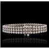 Image 2 : 14KT White Gold 6.54ctw Diamond Bracelet