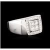 Image 2 : 14KT White Gold 0.68ctw Diamond Ring