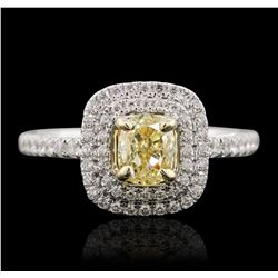 14KT Two-Tone Gold 1.28ctw Diamond Engagement Ring