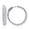 Image 2 : 14KT White Gold 3.56ctw Diamond Earrings