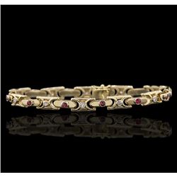 14KT Yellow Gold 0.85ctw Diamond Bracelet