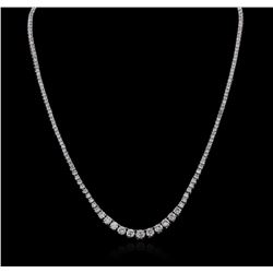 14KT White Gold 7.00ctw Diamond Necklace