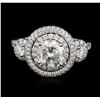 Image 1 : 18KT White Gold 2.74ctw Diamond Ring