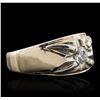 Image 2 : 14KT Yellow Gold 0.35ct Diamond Ring