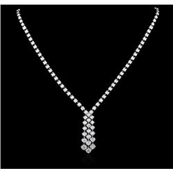 14KT White Gold 1.90ctw Diamond Necklace