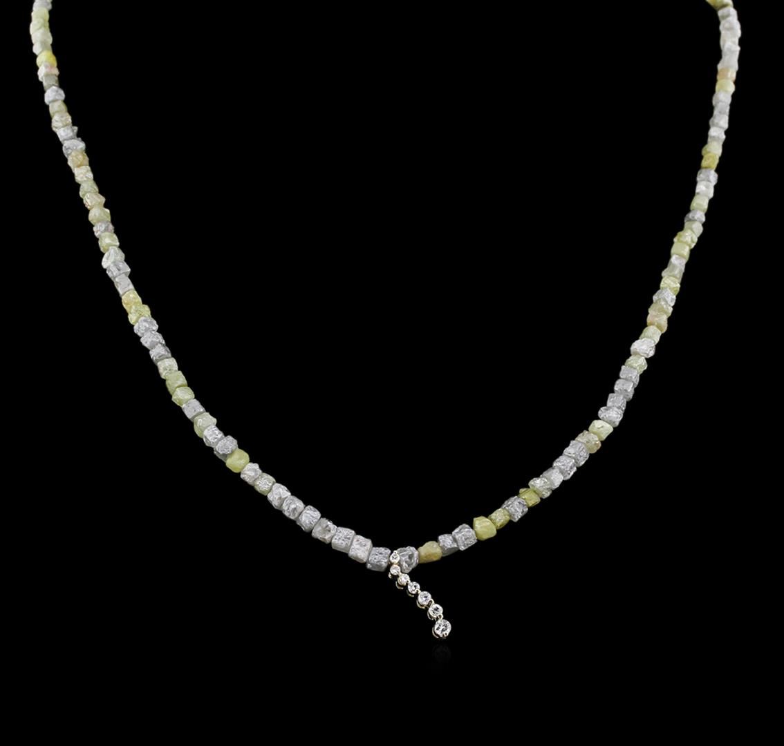 Rough cut diamond necklace Clearance