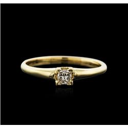 14KT Yellow Gold 0.20ct Diamond Solitaire Ring