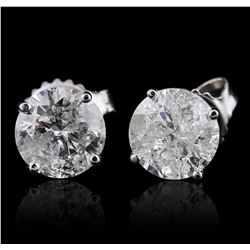 14KT White Gold 2.31ctw Diamond Earrings