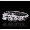 Image 2 : 14KT White Gold 1.14ctw Diamond Ring