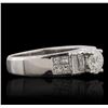 Image 2 : 18KT White Gold 2.61ctw Diamond Ring