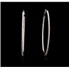 Image 1 : 18KT White Gold 1.85ctw Diamond Earrings