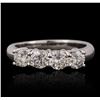 Image 1 : 14KT White Gold 1.24ctw Diamond Ring