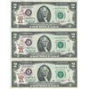 Image 1 : 1976 $2 1st Day Currency Lot of 3