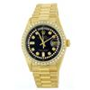 Image 1 : Rolex President 18KT Gold Diamond DayDate Men's Watch