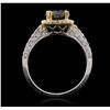 Image 3 : 14KT White Gold 2.11ctw Diamond Ring