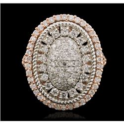 14KT Rose Gold 1.43ctw Diamond Ring