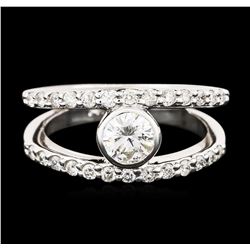 14KT White Gold 0.78ctw Diamond Ring