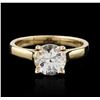 Image 1 : 14KT Yellow Gold 1.76ct White Sapphire Ring