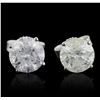 Image 1 : 14KT White Gold 1.93ctw Diamond Stud Earrings