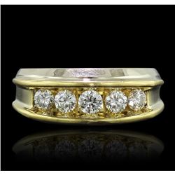 18KT Yellow Gold 1.10ctw Diamond Ring