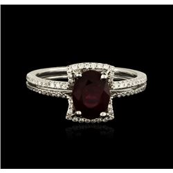 18KT White Gold 1.92ct Ruby and Diamond Ring