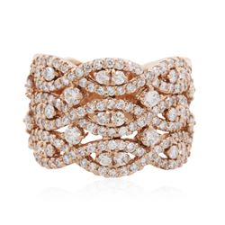 14KT Rose Gold 1.22ctw Diamond Ring