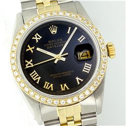 Rolex Two-Tone 1.00ctw Diamond DateJust Men's Watch