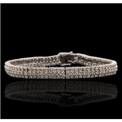 18KT White Gold 6.76ctw Diamond Bracelet