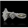 Image 2 : 18KT White Gold EGL Certified 1.83ctw Diamond Ring