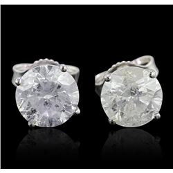 14KT White Gold 2.37ctw Diamond Stud Earrings