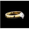 Image 2 : 0.32ct Diamond Solitaire Ring - 18KT Two-Tone Gold