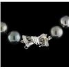 Image 2 : Tahitian Cultured Pearl Necklace with 14KT White Gold Diamond Clasp