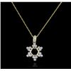 Image 1 : 14KT Yellow Gold 0.26ctw Diamond Pendant