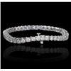 Image 3 : 14KT White Gold 9.29ctw Diamond Tennis Bracelet