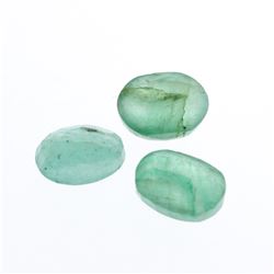 3.80cts. Oval Cut Natural Emerald Parcel