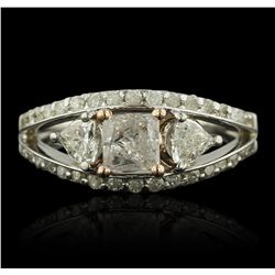 14KT White Gold 1.61ctw Diamond Ring