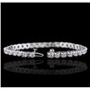 Image 3 : 14KT White Gold 5.49ctw Diamond Tennis Bracelet