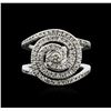 Image 1 : 14KT White Gold 0.75ctw Diamond Ring