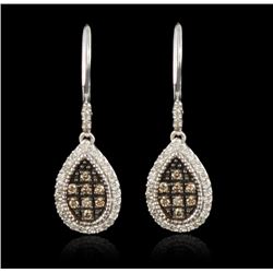 10KT White Gold 0.50ctw Diamond Earrings