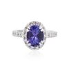 Image 1 : 14KT White Gold 2.95ct Tanzanite and Diamond Ring