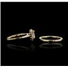 Image 4 : 14KT Yellow Gold 0.91ct Diamond Wedding Set
