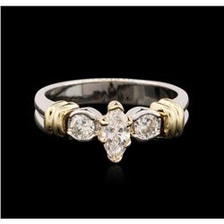 14KT Two-Tone Gold 0.69ctw Diamond Ring