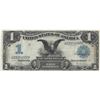 Image 1 : 1899 $1 Black Eagle Silver Certificate US Currency Bank Note