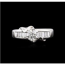 1.54ctw Diamond Ring - 18KT White Gold